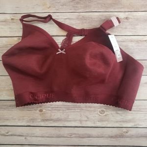40G Dark Red Cacique No Wire Bra